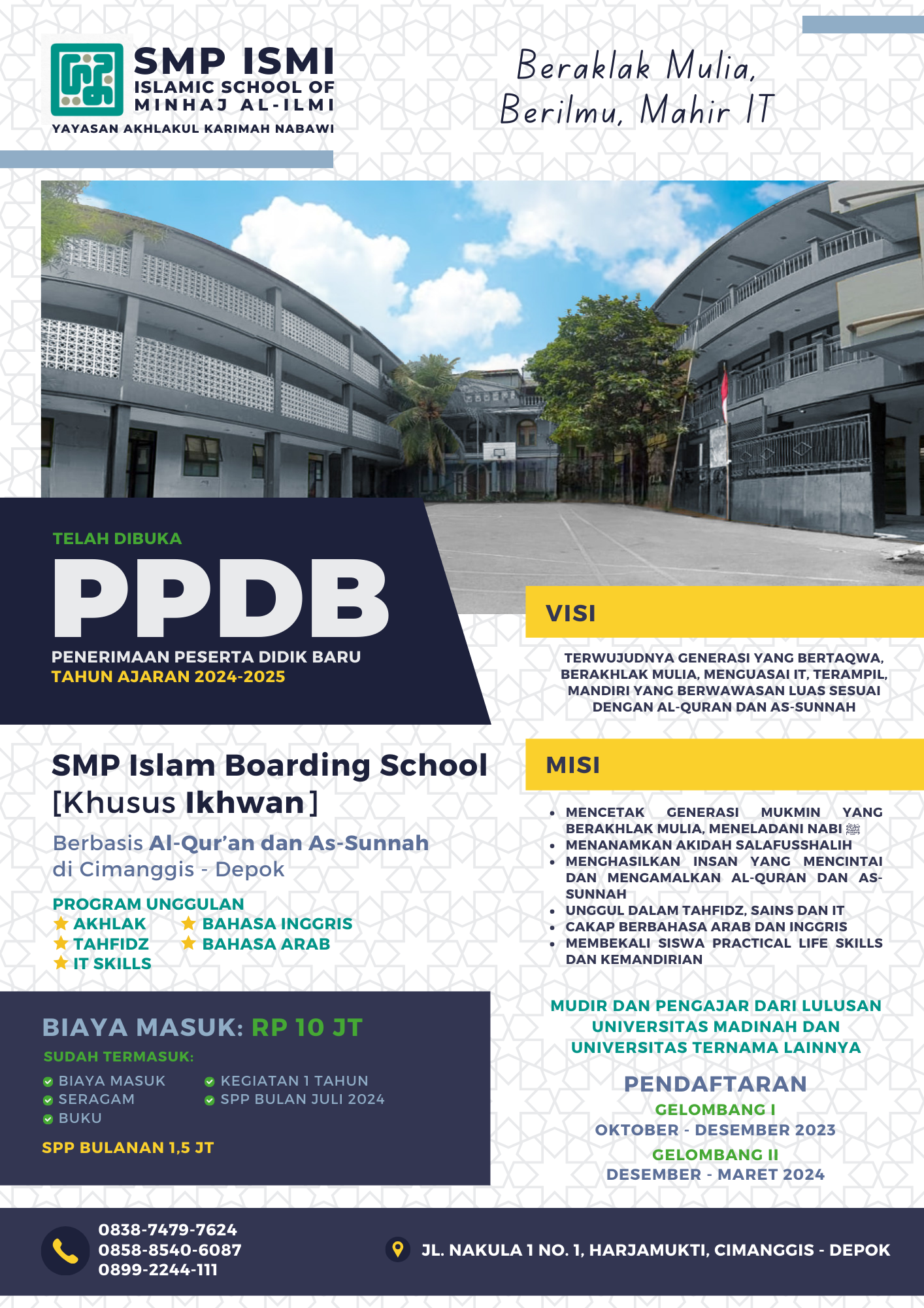PPDB Sekolah ISMI 2023