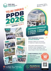 Penerimaan Peserta Didik Baru (PPDB) SMP ISMI Tahun Ajaran 2026-2027